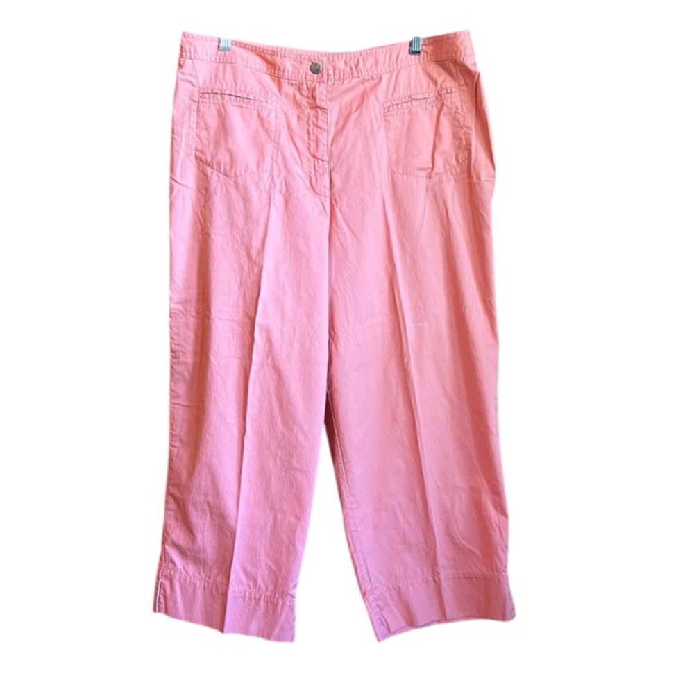 Linden Hill Chic Coral Wide-Leg Trousers Size 18